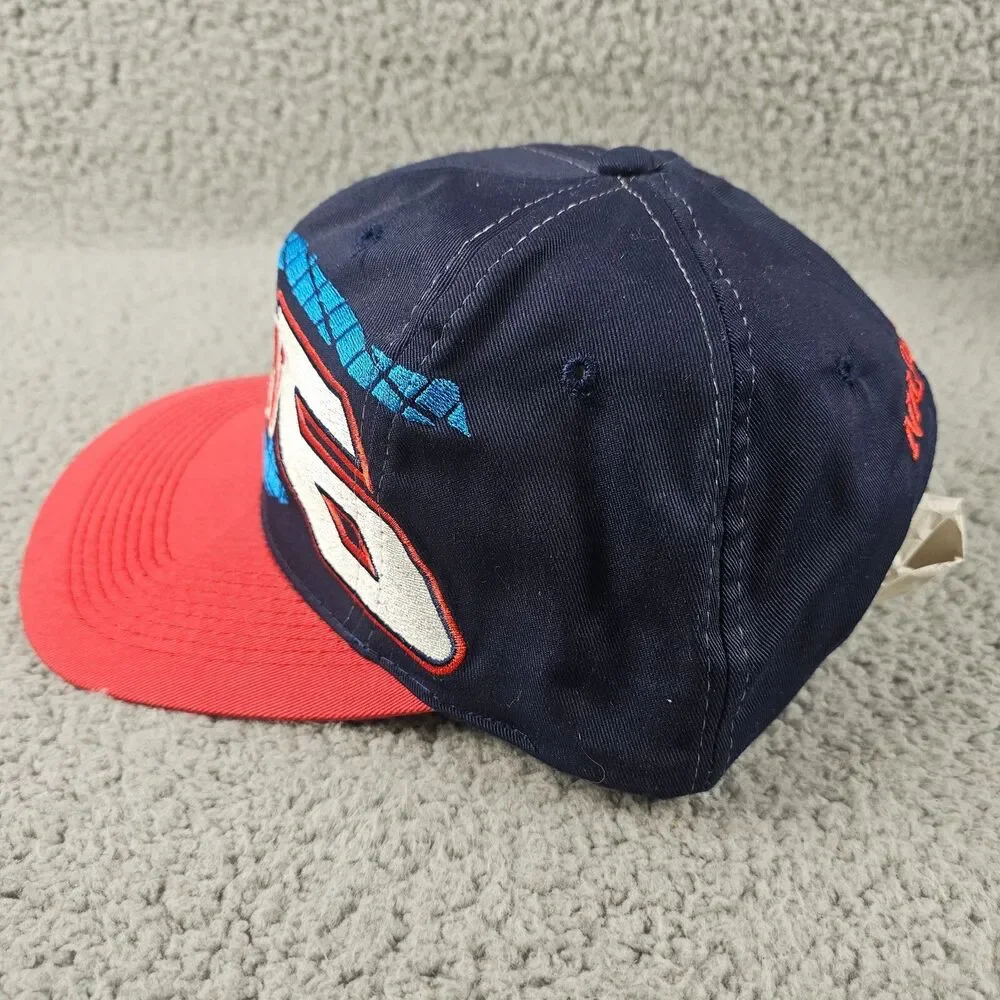 Mark Martin Hat Blue Red NASCAR #6 Snapback Cap Embroidered Racing 6 Panel